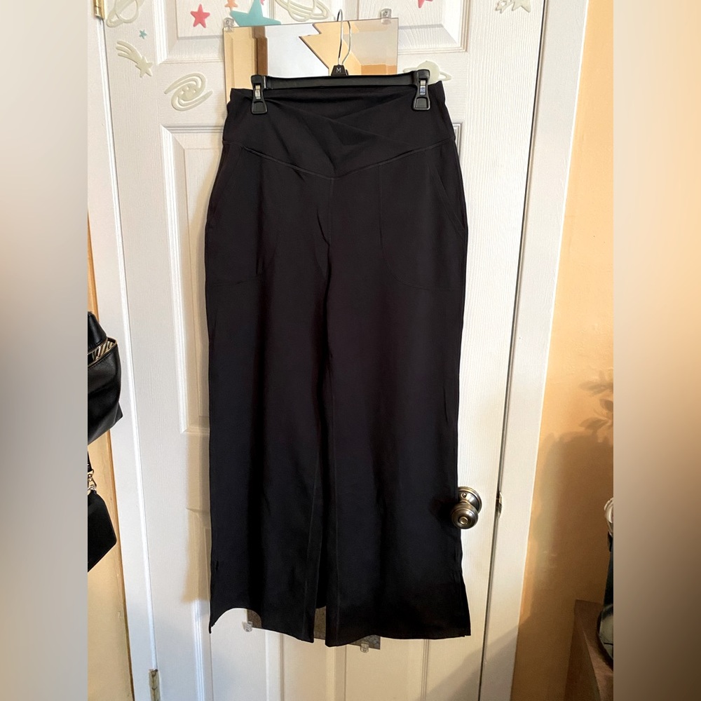 Halara Crossover Pocket Split Hem Plus Size Wide Leg Yoga Pants - Size 2X